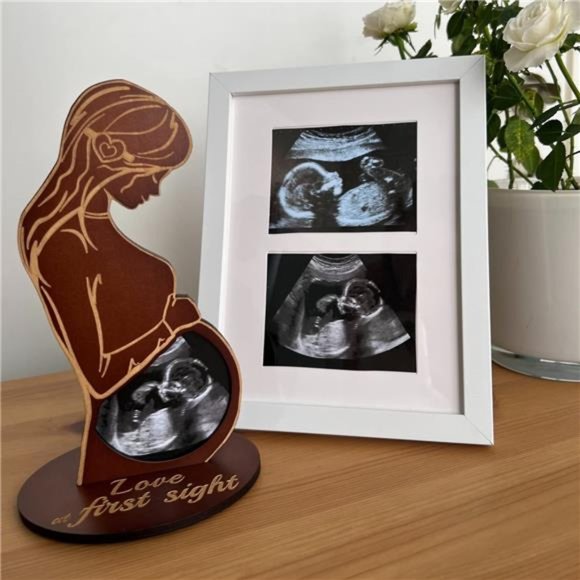Heart's Sign Ultrasound Picture Frames Bundle - Pregnant Mom | First Time Mom - Picture 6 of 6